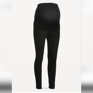 Old Navy Maternity Size 10 Black Super Skinny Rockstar Jeans Full Panel Jegging